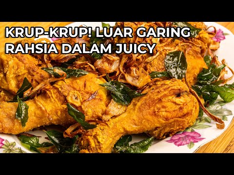Ayam Goreng Kunyit Rangup Krup-Krup & Sambal Kicap Padu (Luar Garing, Dalam Juicy!) thumbnail