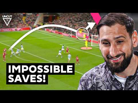Gianluigi Donnarumma Rates His IMPOSSIBLE Premier League Saves 😤🧤 thumbnail