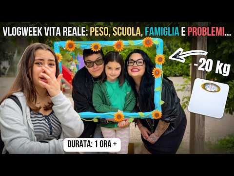 PESO, SCUOLA, FAMIGLIA E PROBLEMI...VLOGWEEK VITA REALE SUPER INTENSO!  / chiara paradisi thumbnail