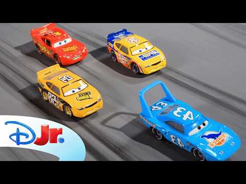 The Ultimate Piston Cup Race! 🏁 | Lightning McQueen vs. Strip Weathers | Pixar Cars | @disneyjr thumbnail