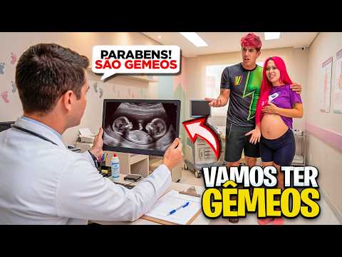 DESCOBRIMOS QUE ESTOU GRÁVIDA DE GÊMEOS *o exame deu errado thumbnail