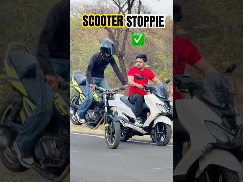 Scooter se stoppie?? By faraz stunt rider #farazstuntrider #superbikes #bikers #hayabusa thumbnail