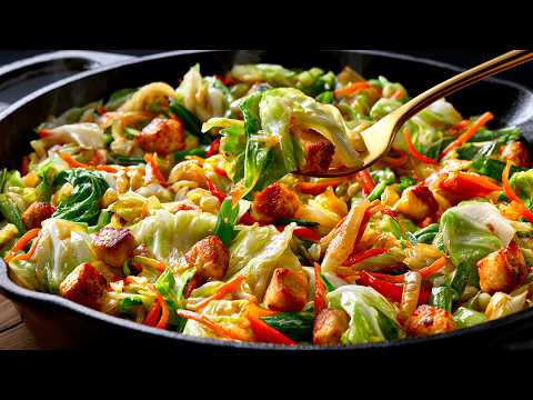 This one-pan dinner is a total game-changer ❗ Chicken, cabbage, and pure flavor magic thumbnail