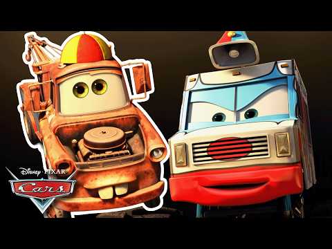 Mater vs. Monster Truck Wrestler?! 🤼💥 | Pixar Cars Tales From Radiator Springs | @disneyjr thumbnail