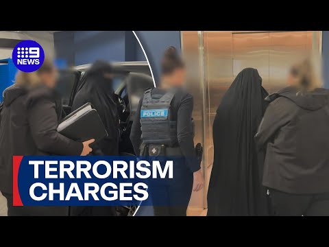 Repatriated 'ISIS bride' charged with terrorism offences in Melbourne | 9 News Australia thumbnail