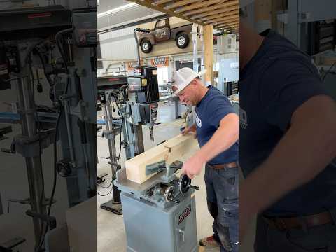 Cutting and test fitting mortises with the @KINGCANADAINC hollow chisel mortiser thumbnail