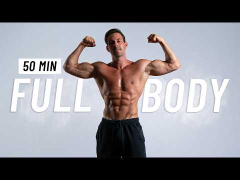 50 Min Full Body Workout at Home (No Equipment) thumbnail