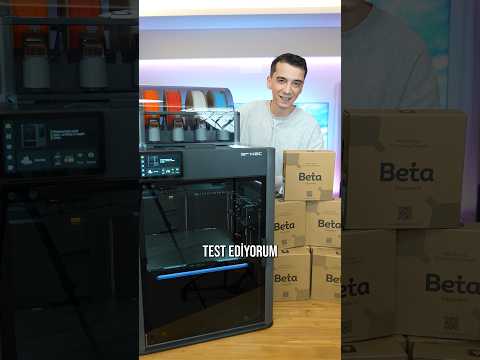 Bambu Lab H2C 3D yazıcıyı test ettim 🤩 | reklam thumbnail