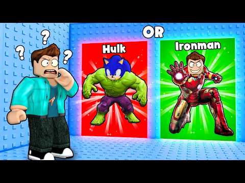 WOULD U RATHER BE HULK OR IRONMAN IN ROBLOX !! thumbnail