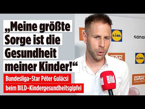 Bundesliga-Star Péter Gulácsi  beim BILD-Kindergesundheitsgipfel thumbnail