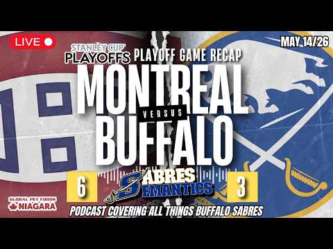 LIVE Buffalo Sabres Now on Brink of Elimination: Game 5 Recap & Reactions vs MTL - Sabres Semantics thumbnail