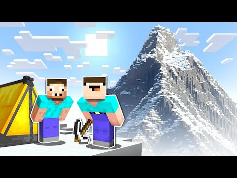 НУБ И ПРО ПОДНИМАЮТСЯ НА ЭВЕРЕСТ В МАЙНКРАФТ ! НУБИК И ТРОЛЛИНГ ЛОВУШКА MINECRAFT thumbnail