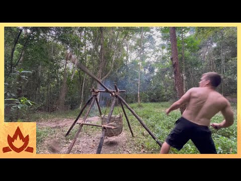 Primitive Technology: Rock-Throwing Catapult (Trebuchet) thumbnail