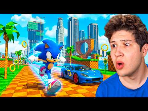Entré al MUNDO de SONIC en GTA 5! 🌎⚡️ (Mods) thumbnail