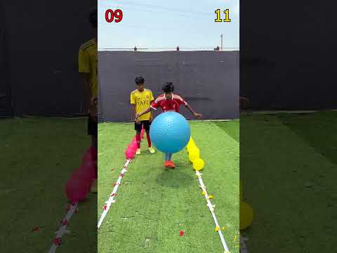 Who will win gym ball juggling challenge ? thumbnail