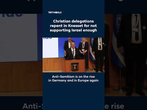 Christian delegations repent in Knesset for not supporting Israel enough thumbnail