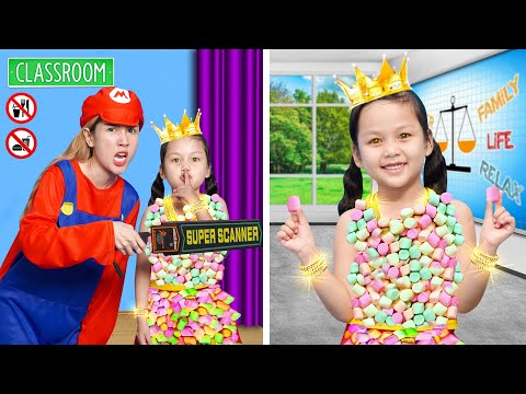 Rich vs Poor Students SNEAKING FOOD Into Cinema | Funny Tricks with Food in Cinema By T-FUN thumbnail