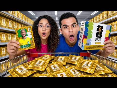 COMPRAMOS O BOX DOURADO DAS FIGURINHAS DA COPA DO MUNDO 2026! thumbnail