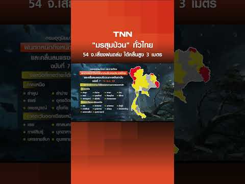 "มรสุมป่วน" ทั่วไทย 54 จ.เสี่ยงฝนถล่ม ใต้คลื่นสูง 3 เมตร  I TNN ข่าวเที่ยง | 16–5-69 thumbnail