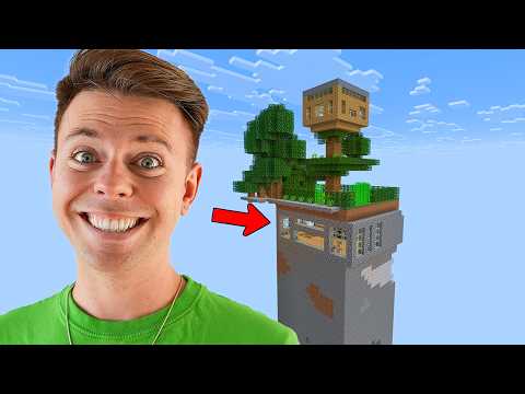 Bygger et nyt hus på vores ONE CHUNK i Minecraft thumbnail