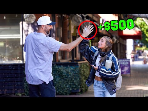 Giving Strangers $500 High Fives.. thumbnail