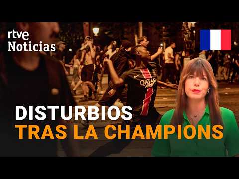 PARÍS | Cerca de 800 DETENIDOS durante las CELEBRACIONES por la victoria del PSG  | RTVE Noticias thumbnail