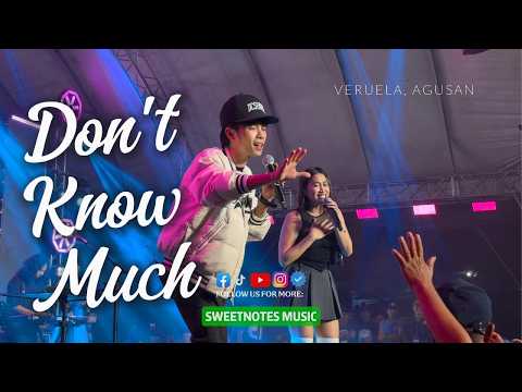 Don't Know Much | Aaron & Linda - Sweetnotes Live @ Veruela, Agusan Del Sur thumbnail