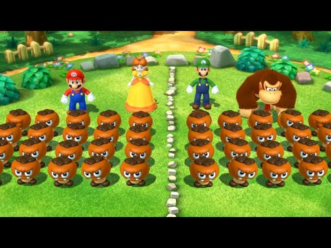 Mario Party 10 - Minigame 2vs2 - Mario and Peach vs Wario and Donkey Kong( Master CPU) thumbnail
