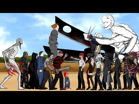 Makima, Weapon Devil vs Scp 096,Jason voorhees, Pennywise, Freddy Krueger, Ghostface, Chucky, thumbnail