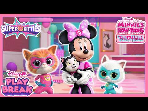 Minnie Mouse & SuperKitties Brain Break Game 🩷🏃‍♀️⏱️ | Obstacle Course | Play Break | @disneyjr thumbnail