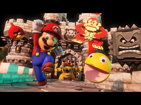 Super Mario and Pacman go in other world to save the Princess from Bowser thumbnail