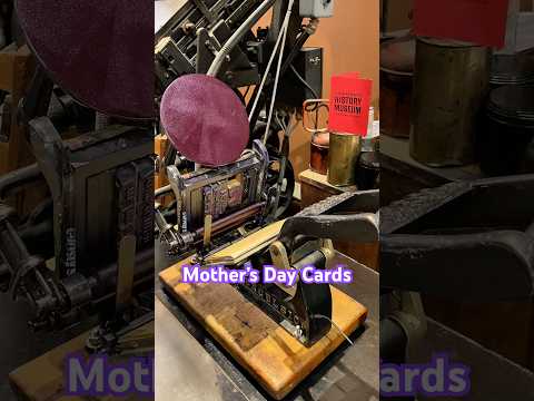 Printing a greeting card for your mom for Mother’s Day with a tabletop printing press thumbnail