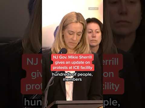NJ Gov. Mikie Sherrill gives an update on protests at ICE facility thumbnail
