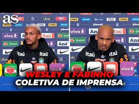 WESLEY e FABINHO | Coletiva de imprensa completa da SELEÇÃO BRASILEIRA thumbnail