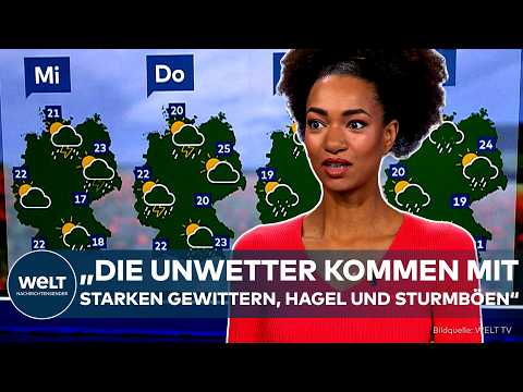 WETTER DEUTSCHLAND: Sommer schon vorbei? Jetzt drohen Gewitter, Hagel und Starkregen! thumbnail