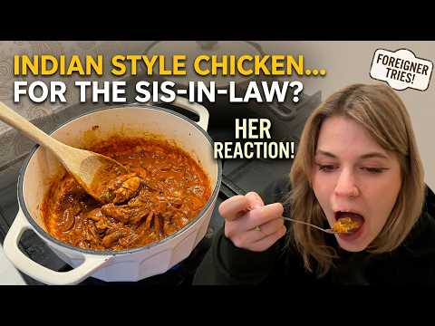 Klaudia Tries Indian Chicken Curry (Dhabha Style) thumbnail