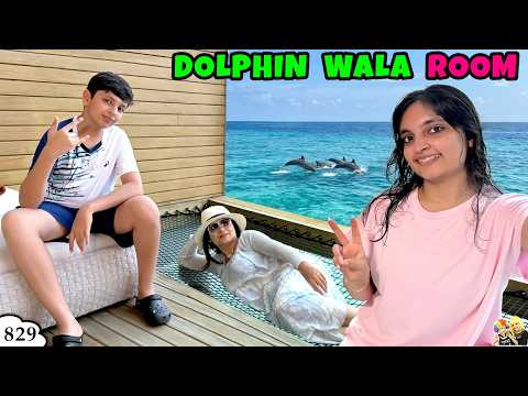 DOLPHIN WALA ROOM | Ep 829 | Day 3 Maldives Travel Vlog | Aayu and Pihu Show thumbnail
