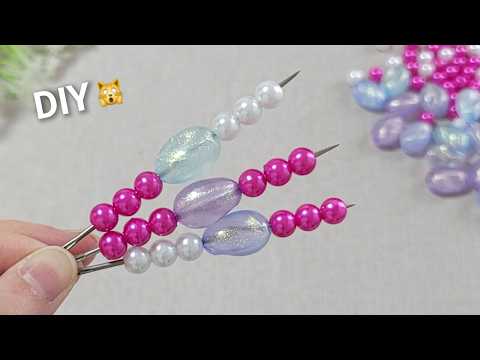 I Made 100 a day and SOLD them all! Super 3-minute genius idea with pearl beads thumbnail