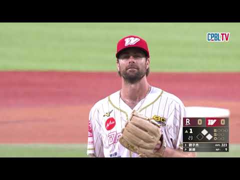 06/02 樂天 VS 味全 一局上，樂天雖靠安打及蔣銲的保送攻佔得點圈，味全仍靠著張政禹策動雙殺守備化解危機 thumbnail