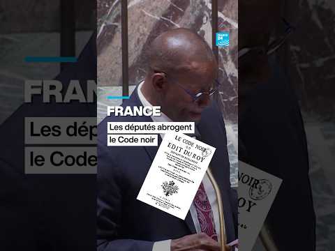 178 ans après l'abolition de l'esclavage, les députés abrogent le Code noir • FRANCE 24 thumbnail