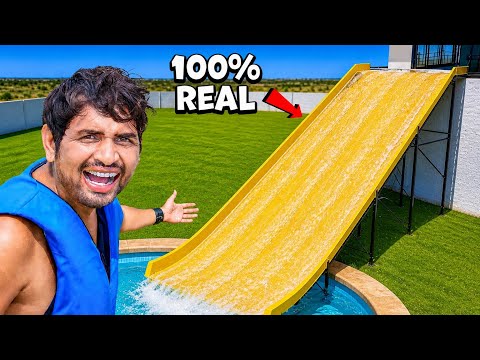 Our Biggest Water Slide Is Now….Open 😍 - Personal Water Park | Part-4 | Day 48 thumbnail