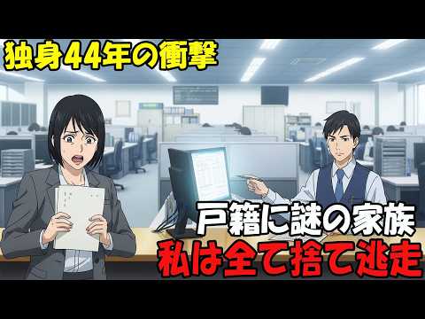 【アニメ】独身44年の衝撃戸籍に謎の家族私は全て捨て逃走 thumbnail