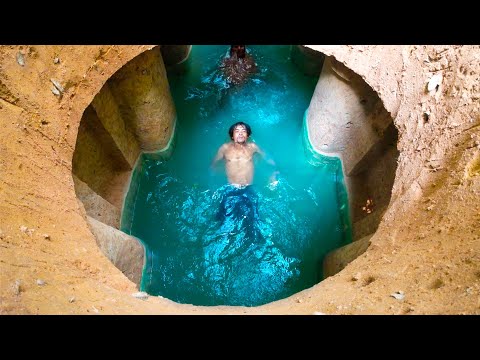 Making The Most AMAZING Underground Pool By Hand thumbnail
