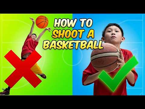 How To Shoot A Basketball For Beginners! 🏀 Basketball Basics for Kids Basketball Training thumbnail
