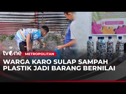 Pemanfaat Limbah Plastik Menjadi Eco Brick Dilakukan Warga Bersama Mahasiswa Umsu di Sumut thumbnail