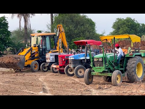 Accident Tractor Running without Driver | JCB 3dx Eco Loading Mud New Holland 5500 John Deere Eicher thumbnail
