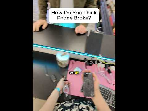 HOW DO YOU THINK PHONE BROKE?! #brokenfix #smartphone #retrogaming #problemfix #fixmyphone thumbnail