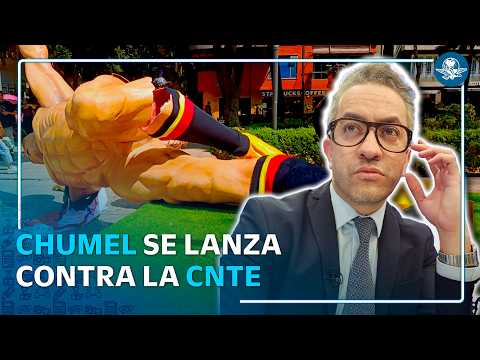 Chumel Torres lanza crítica a la CNTE por derribar esculturas en Reforma thumbnail