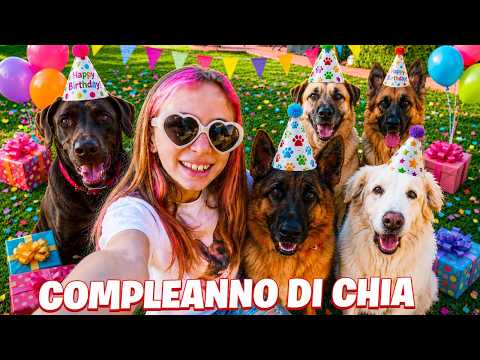 FESTA DI COMPLEANNO A SORPRESA DEL NOSTRO CANE CHIA NELLA NOSTRA CASA CON GIORGIA E PAPÀ SALVO! thumbnail