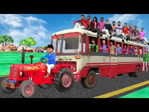 Tractor Bus Wala Smart Indian Jugaad Old Bus Restoration Hindi Kahani Moral Stories New Comedy Video thumbnail